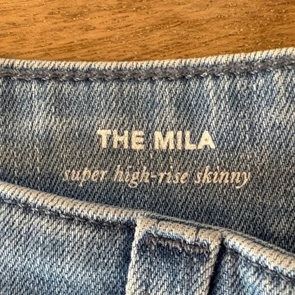 AG Adriano Goldschmied Light Blue High Rise Jeans- Super High-rise Skinny - Picture 3 of 14